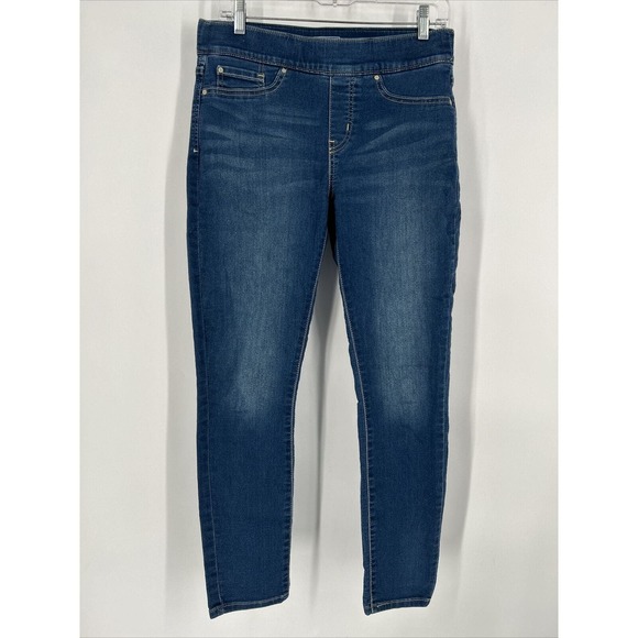 Signature Levi Strauss Women's Totally Shaping‎ Pull-on Skinny Jeans Sz 8M 31x29 - Picture 1 of 9